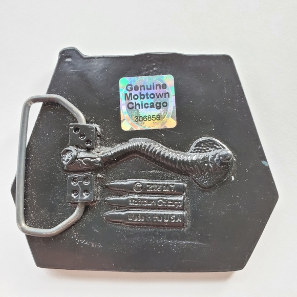 Genuine Mobtown Chicago Turntable Belt Buckle - Picture 2 of 5